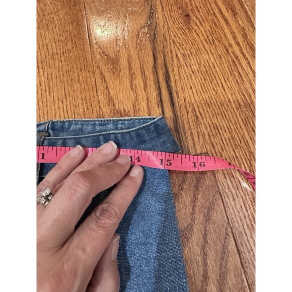 C & V Chelsea & Violet Tie Waist Button Fly Wide Leg Ankle Denim Pant 27 Modern - Picture 4 of 6
